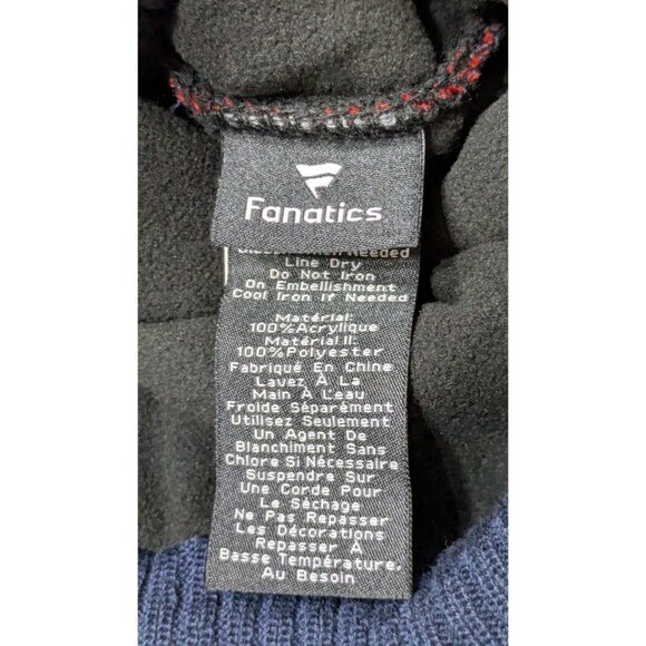 Fanatics Orange & Navy Pom-Pom Beanie Hat 100% Acrylic One Size Fits Most NWT - Picture 6 of 9